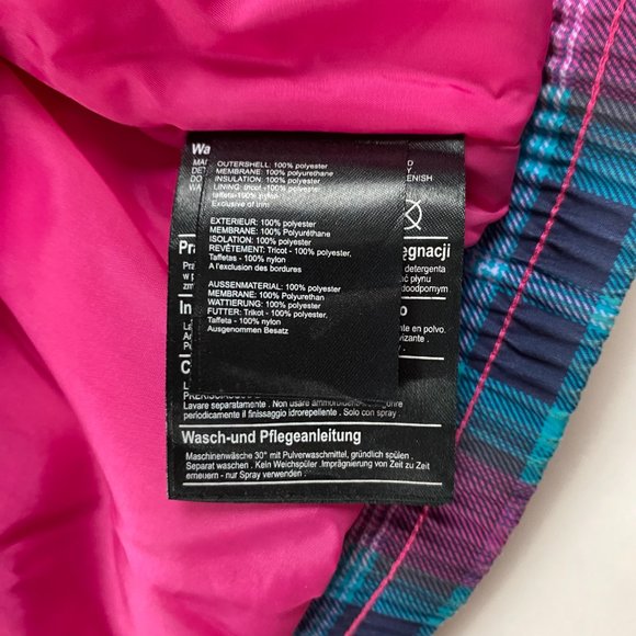 Burton Twist Bomber Jacket Girls XL US 18 Ski Snowboard Plaids - Picture 9 of 12